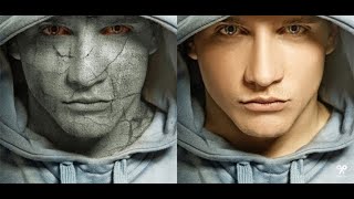 تعلم عمل تأثير مخيف للبشره بالفوتوشوب screenshot 2