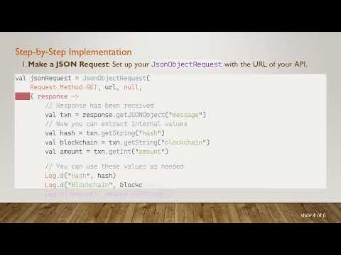 Extracting JSON Data in Android Studio Using Kotlin and Volley