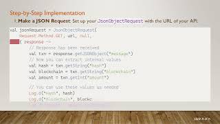 Extracting JSON Data in Android Studio Using Kotlin and Volley