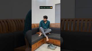 Thumbnail for When She is Bored | Sadhique Aboobacker #shorts