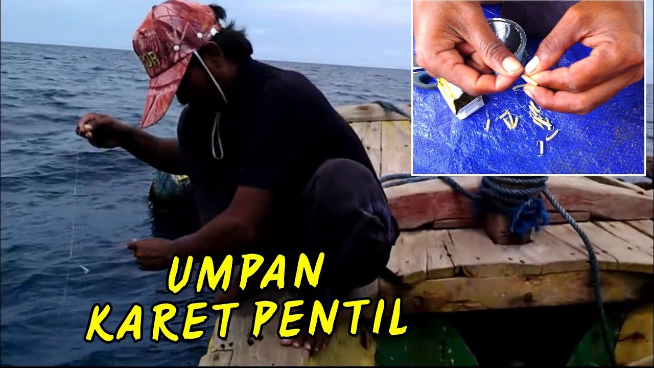 Mancing Pakai Umpan Karet Pentil, Sekali angkat Puluhan ekor ikan