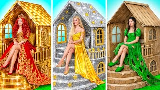 Строим Удивительный Кукольный Домик | Бедный vs Серебряный vs Золотой Челлендж от Multi DO Girls