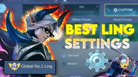 BEST LING SETTINGS 🔥 | Pro Player Secret (Global #1 Ling Guide)MLBB