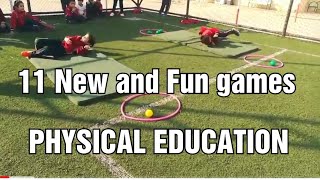 11 Fun physical education games | pe games | primary school aktivities |  educação fisica