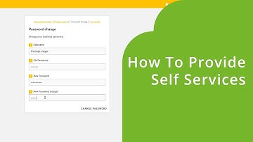 How to provide Self Services in UCS and use them
