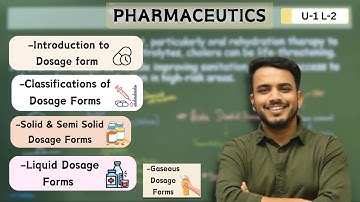 Dosage forms | Introduction to Dosage forms | Classification of dosage form | Definition of dosage