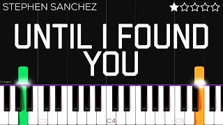 Stephen Sanchez - Until I Found You | EASY Piano Tutorial