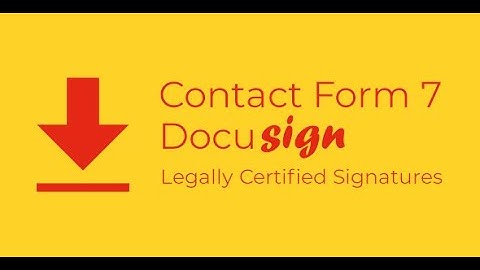 How to setup the Contact Form 7 Docusign Envelope Creator for WordPress plugin
