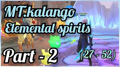 Dawn of Isles アカツキランド Mt.kalango Elemental spirit locations part#2 | Journey/To be continued...