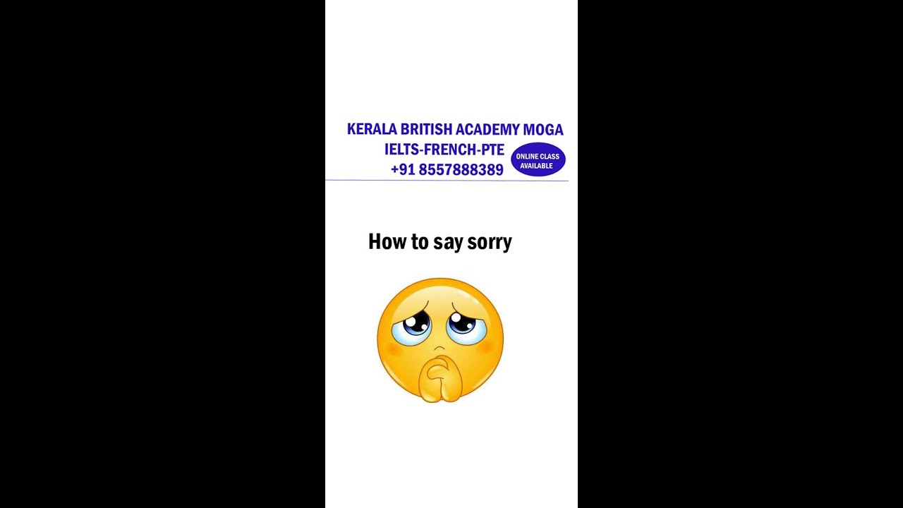 HOW TO SAY SORRY TO SOMEONE POLITELY DIFFERENT WAYS TO SAY SORRY