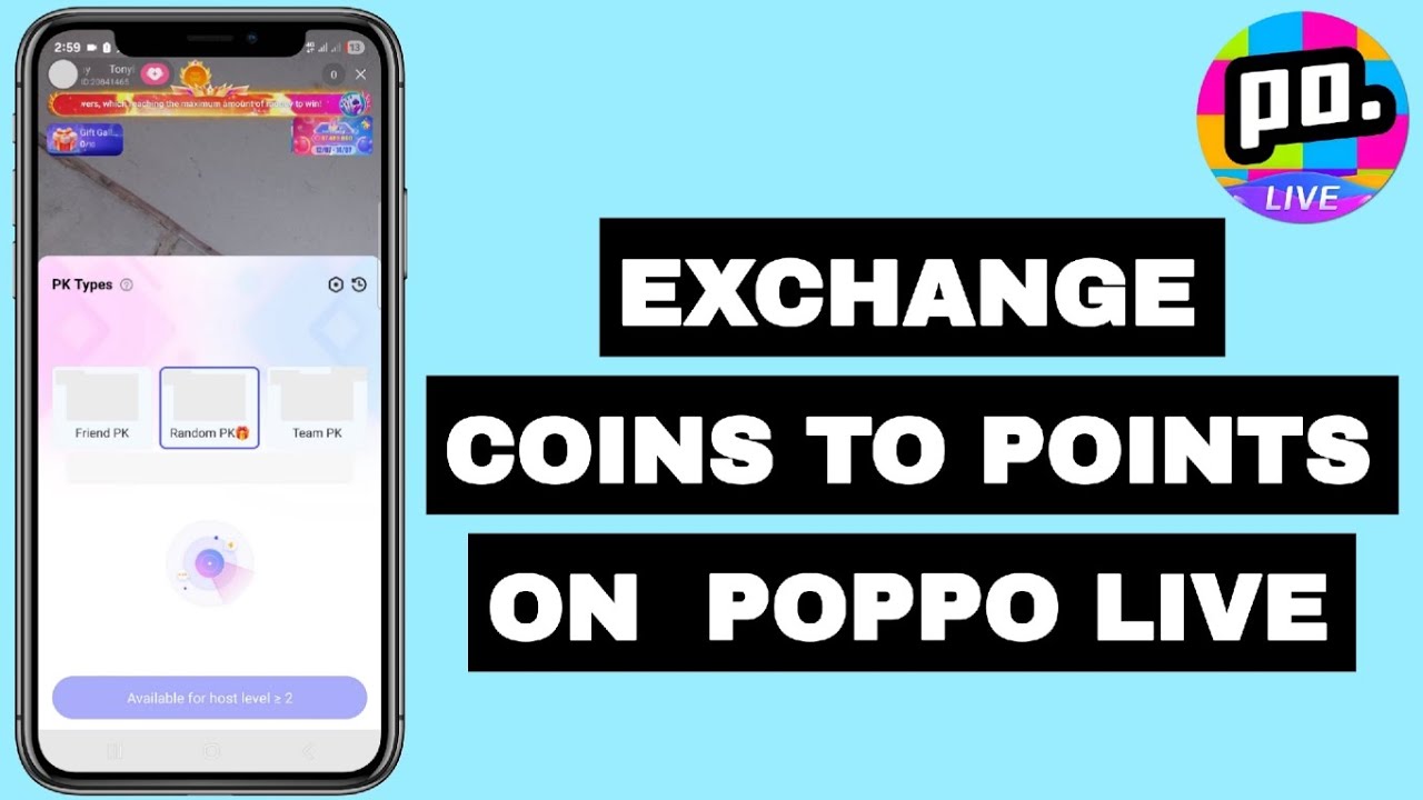 How to Exchange Coins to Points In Poppo Live And Cashout - YouTube