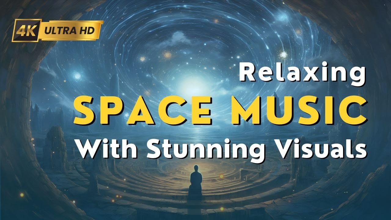 Relaxing Space Music with Stunning Visuals | Cosmic Ambiance for Stress Relief | 
