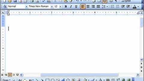 Word 2003 Tutorial The Status Bar Microsoft Training Lesson 1.13