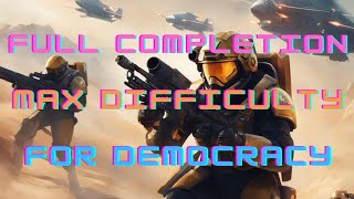 Solo Helldive Max 9 Difficulty | All Missions With Extraction | Helldivers 2