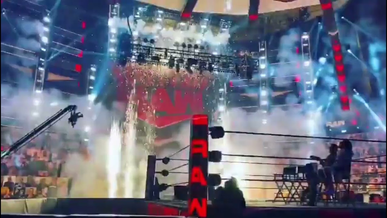 WWE Raw 2021 Pyro