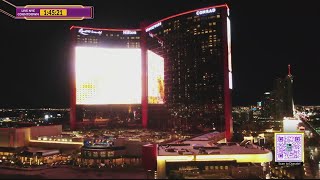 Resorts World exteriors on New Year's Eve