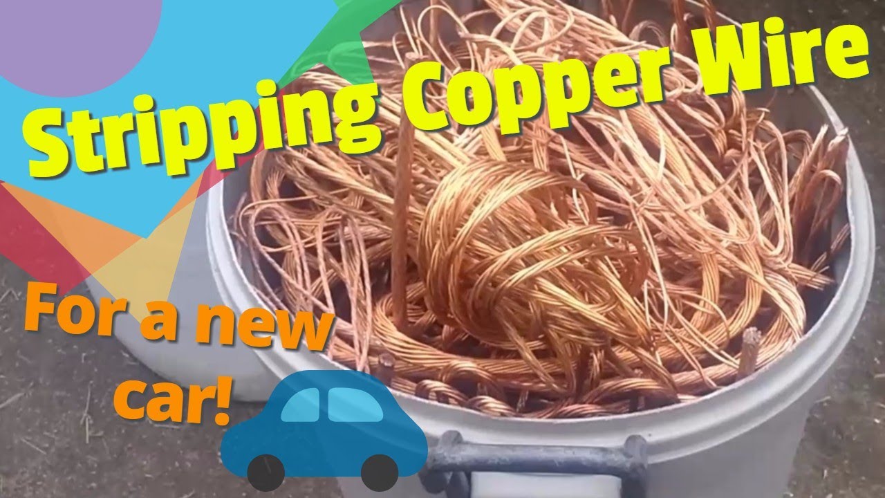 Stripping copper wire to buy a new car! Fulltime Scrapper/Reseller