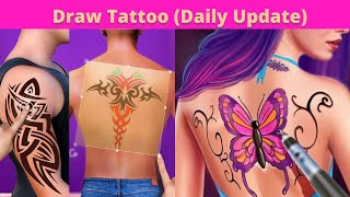 Draw tattoo ink inc walkthrough - Online Play (Mobile Gameplay) screenshot 4