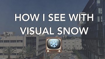 VISUAL SNOW Simulation - What I see during daytime, static, tinnitus, visual disturbance