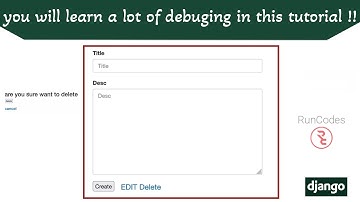 How to Create, Insert, Update and Delete in Django using Function Based Views and Bootstrap?
