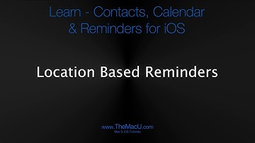 How to use location based reminders on your iPhone!