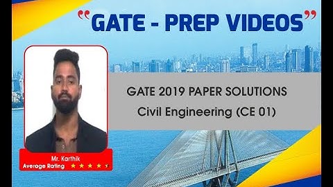 GATE 2019 Paper Solutions by GATEFORUM - Civil Engineering - CE 01 - Q 11