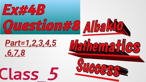 Class 5|Albakio mathematic success|unit#4|Ex:4B,Question#8|L.C.m|full Solution|technical instructor