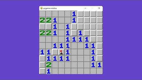 pygame minesweeper || python Minesweeper
