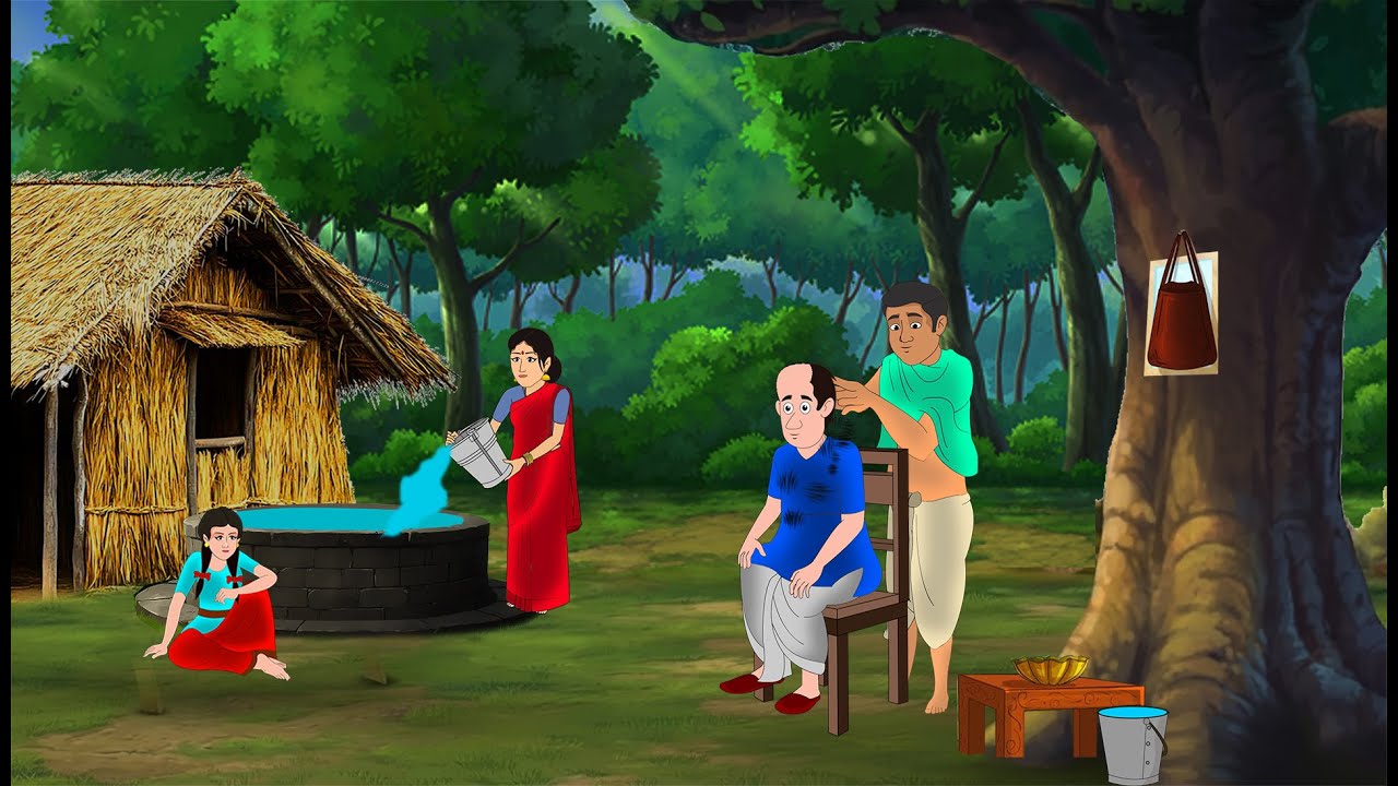 नाई का कर्मफल | Hindi Story | Hindi Kahaniya | Moral Stories | cartoon story