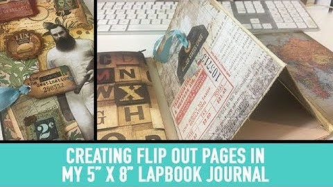 Creating Flip Out pages in my 5x8 Lapbook Journal