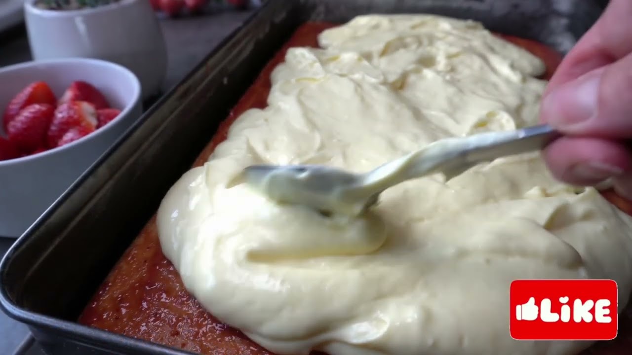 Erdbeer Kuchen mit Pudding Neues Rezept 