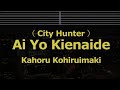 Karaoke city hunter  ai yo kienaide  kahoru kohiruimaki no guide melody instrumental