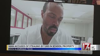 Man accused of stealing $17,000 in school property in Durham