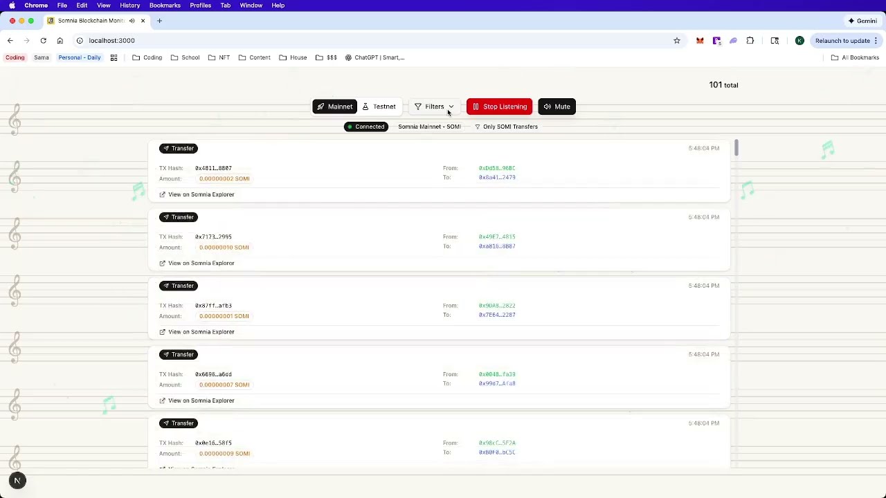 Somnia DataStreams Hackathon - Somnia Blockchain Monitor