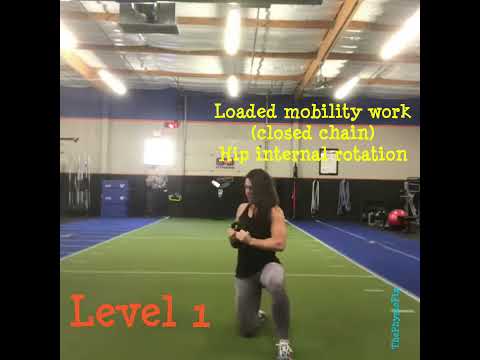 How to improve hip internal rotation mobility in closed chain - YouTube