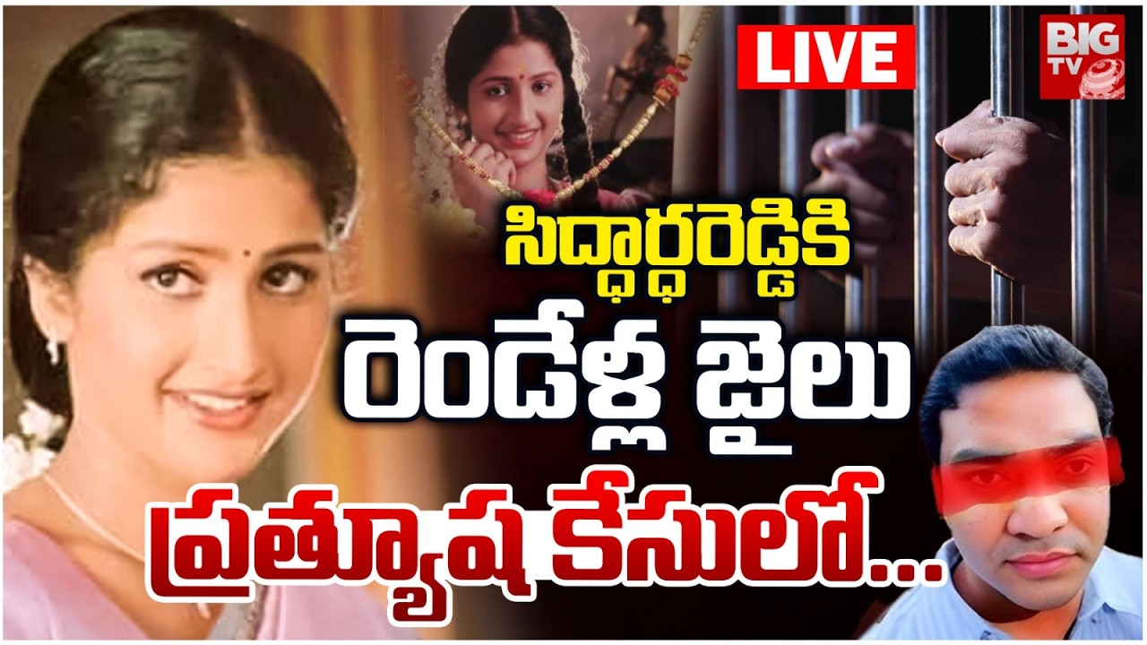 సిద్ధార్ధరెడ్డికి రెండేళ్ల జైలు.. LIVE | Actress Pratyusha Case Latest Updates | BIG TV TELUGU