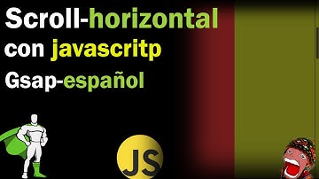 Como hacer el  scoll horizontal con JavaScript (Gsap-Español) #development #javascript #ux