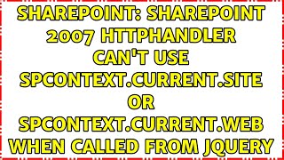 SharePoint 2007 HttpHandler can't use SPContext.Current.Site