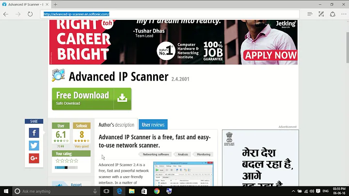 How to use advanced ip scanner on windows 10