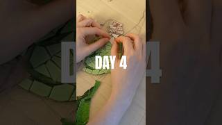 Day 4 of working on the mosaic #mosaicart #artvlog #mosaic