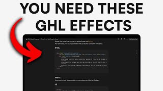 Try These VERY EASY Go High Level Website Custom Effects