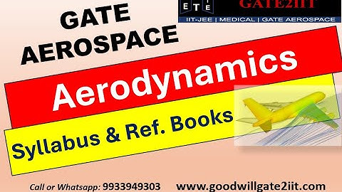 GATE 2026 Aerospace Engineering - Aerodynamics Syllabus & Reference books | GATE AE | Gate Aerospace