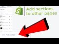 How to Add More Sections to Pages in Shopify