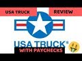 USA Truck Review with Paycheck/Settlement Proof!