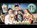 TRYING OUR SUBSCRIBERS FAVORITE STARBUCKS DRINKS!!!