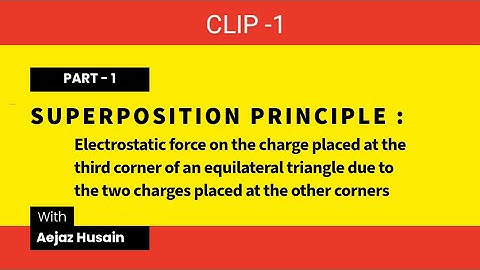 Principle of superposition of electrostatic forces:  Clip -1