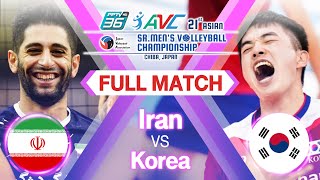 Iran vs. Korea - Full Match - PPTV 2021 Asian Sr. men's JVA Volleyball Championship | Pool F