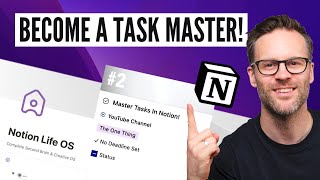 How To Manage Tasks in Notion: Life OS  Full Tutorial Guide!