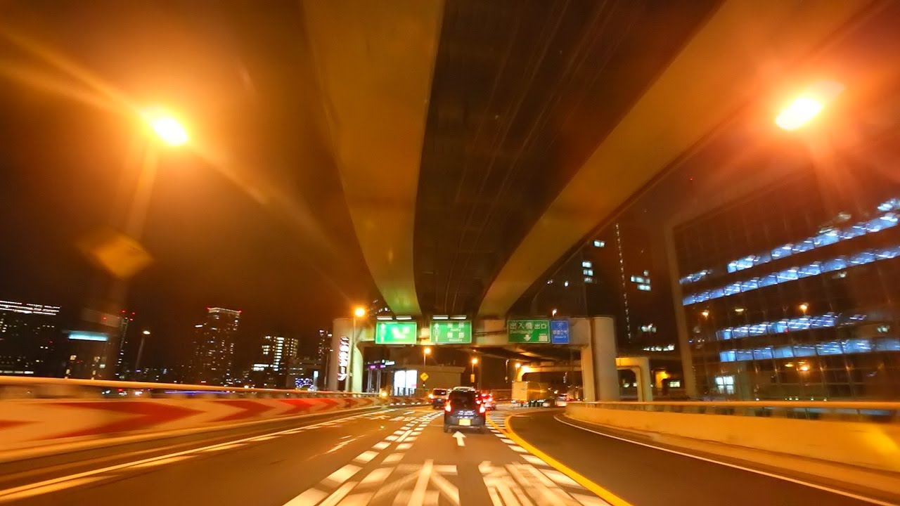 阪神高速1号環状線 夜景ドライブ 13 Hanshin Expressway Osaka Loop Night Drive Japan Youtube