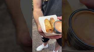 The legendary Cheeseburger Spring Rolls in Magic Kingdom—and YES, they’re delicious #disney #snacks